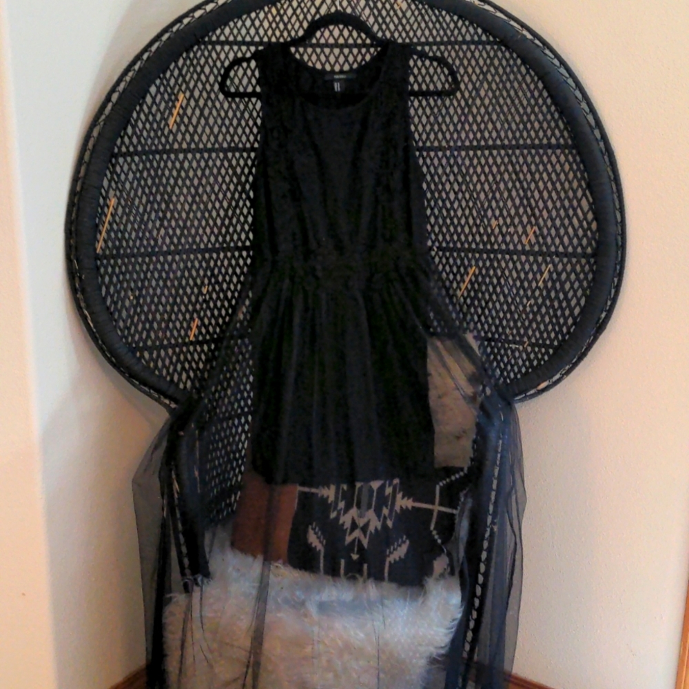 Black maxi dress